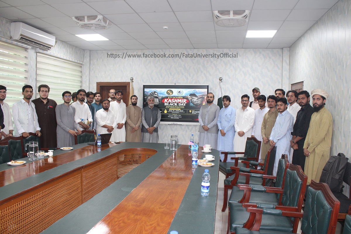 FATA University Holds Seminar to Mark Kashmir Black Day
